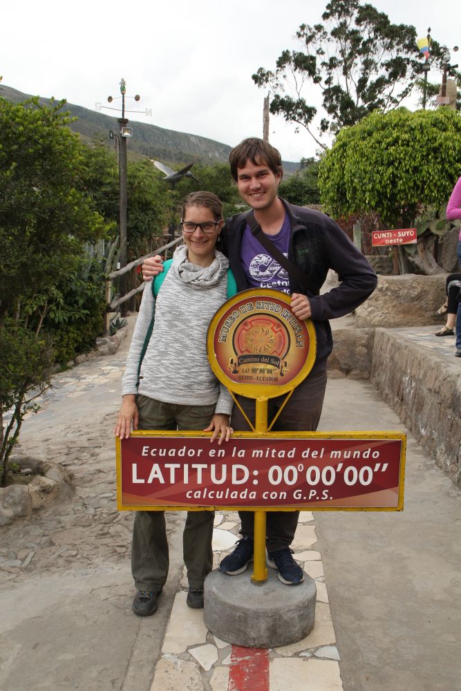 The other (the real one) equatorian line in the Intiñán museum lies about 200 metres from the first line